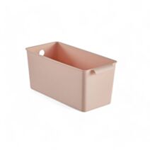 Bac de rangement plastique 28 x 14 x 13 cm rose - UTILITY