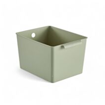 Bac de rangement plastique 25 x 19 x 15 cm vert - UTILITY