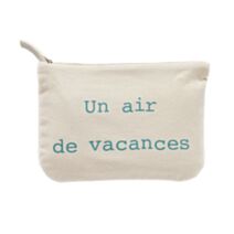 Pochette Sea Side 30 x 20 cm coton lavé écru assortiment - MAISON LEFEBVRE