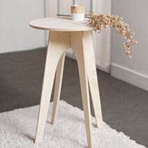 Table d'appoint Simplicity Ø40 x H60 cm bois naturel - LA FACTORY