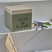 Boîte enfant Le roi de la jungle 36 x 36 x 18,5 cm - TODAY