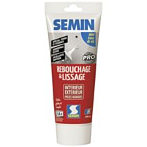 Enduit de rebouchage et lissage interieur/extérieur pièces humides tube 350 g - SEMIN