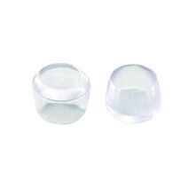 Set de 4 patins enveloppants Ø16 mm plastique transparent - INVENTIV