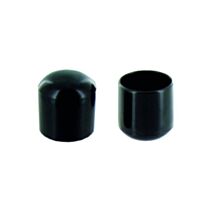 Set de 8 patins enveloppants Ø18 mm plastique noir - INVENTIV
