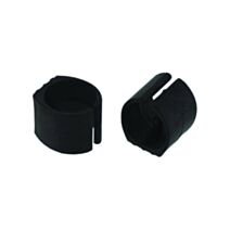 Set de 4 patins à clipser Ø19/21 mm plastique noir - INVENTIV