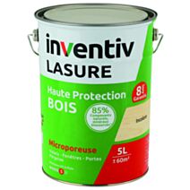 Lasure Bio Haute Protection Bois 8 ans incolore 5L - INVENTIV