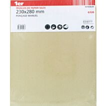 10 feuilles de Papier Silex 230 x 280 mm GR120 - 1ER
