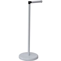 Réserve et dérouleur papier WC métal - blanc