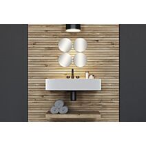 Set de 4 miroirs ronds diamètre 20 cm 2 mm modèle moyen - uni
