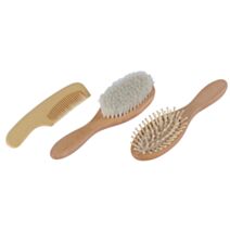 Coffret 3 accesoires bois pour bébé - TENDANCE