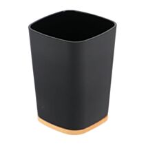 Gobelet caoutchouc + thermoplastique et bambou noir