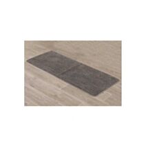 Tapis microfibre double vasque 50 x 120 cm taupe - TENDANCE