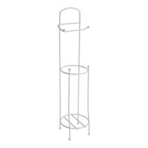 Dérouleur papier WC avec réserve métal blanc H65 cm - TENDANCE
