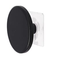 Patère sticker en bambou Ø8,5 cm noir - TENDANCE