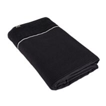 Serviette de bain 90 x 150 cm 100% coton Japandi noir - TENDANCE