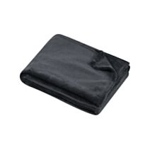Plaid polyester Standford 130 x 160 cm anthracite - LOVELY CASA