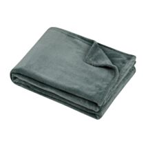 Plaid polyester Standford 180 x 220 cm vert jade - LOVELY CASA