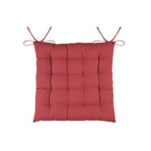 Assise matelassée Duo 38 x 38 cm terracotta - STOF