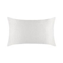 Coussin polyester Copenhague 30 x 50 cm cotelé écru - LOVELY CASA