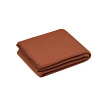 Plaid polyester Carlton 125 x 150 cm terracotta - LOVELY CASA