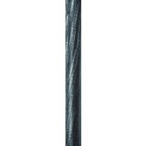 Tube fer forgé ⌀ 20 2,50 m - noir/argent