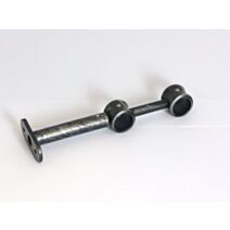 Lot de 2 supports double ⌀ 20 150 mm - noir/argent