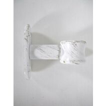 Lot de 2 supports simple ⌀ 20 50 mm - blanc/or