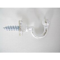 Lot de 2 gonds crosse  - blanc/or
