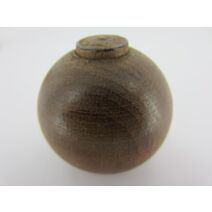 Lot de 2 embouts boules ⌀ 28 - teinte chêne