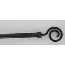 Kit extensible 120-210 cm ⌀ 19 embout Demeure - noir/argent