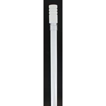 Tringle extensible Bistrot 170 x 300 cm  avec embout cylindre strié - blanc