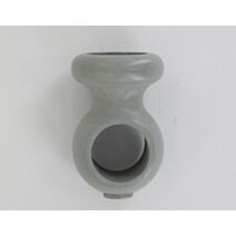 Lot de 2 supports plafond ⌀ 28 - gris