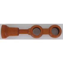 Support double ⌀ 28 - couleur merisier