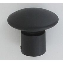 Lot de 2 embouts champignon ⌀ 20 - noir mat