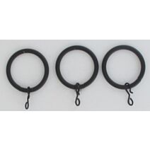 Lot de 8 anneaux ⌀ 20 - noir mat