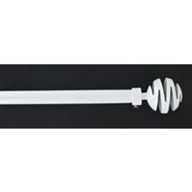 Kit extensible 210-380 cm ⌀ 19 embout Villalouise - blanc laque