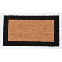 Tapis bicolore 33 x 60 cm coco naturel/pvc noir