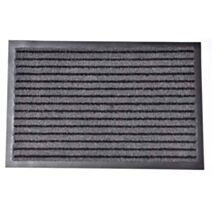 Tapis polypro/PVC Mado 40 x 60 cm gris/noir