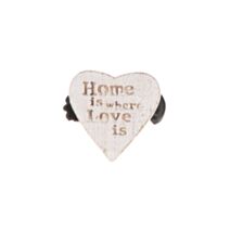 2 Embrasses pince bois GM Amore blanc/or - LUANCE