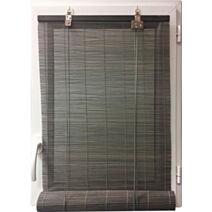 Store enrouleur en bambou 200x200cm gris