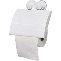 Dérouleur papier WC sur ventouses - blanc