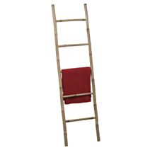 Echelle porte serviettes 5 barreaux 100% bambou