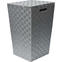 Panière à linge polyester evasee - gris - TENDANCE