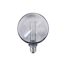 Ampoule LED G125 Hologramme globle verre fumé 100lm Blanc chaud - INVENTIV