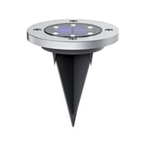 Set de 2 spots de sol solaires métal et verre led IP44 - XANLITE