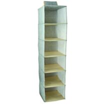 Rangement à suspendre 6 compartiments gris 30 x 30 x 110 cm - MSV