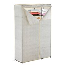Penderie d'appoint pliable avec housse 110 x 45 x 180 cm taupe - MSV