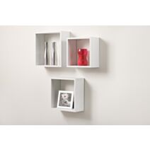 Tablette Cube 12mm 30x30cm blanc - DECO SYSTEM