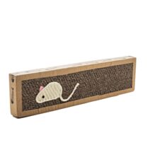 Griffoir carton kraft souris sisal 47 x 12 x 4 cm - ZAMIBO