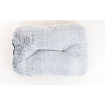 Matelas velours peluche antidérapant 61 x 43 cm gris - ZAMIBO